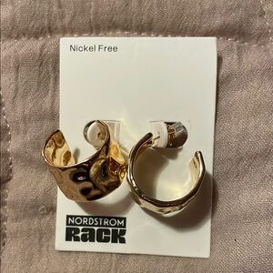 New Nordstrom Gold Hoop Earrings
